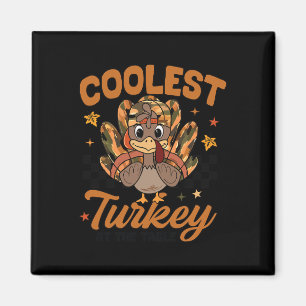 Aimant Thanksgiving Coolest Turquie À La Table Toddler B