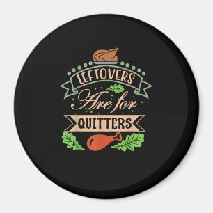 Aimant Thanksgiving Family Motif - Les Restes Sont Pour Q