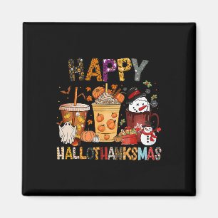 Aimant Thanksgiving Hallothanksmas Christmas Halloween Co