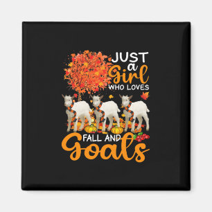 Aimant Thanksgiving Just A Girl Who Loves Fall And Goats