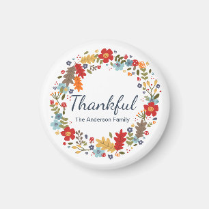 Aimant Thanksgiving Thankful Fall personnalisée