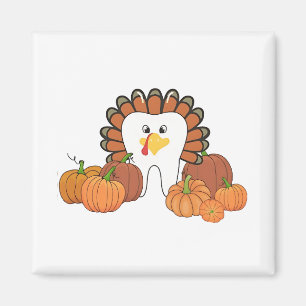 Aimant Thanksgiving Turquie Dental Dentist Dents Dents De