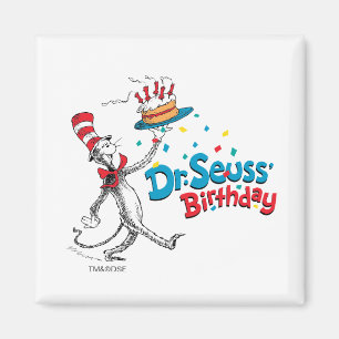 Aimant The Cat in the Hat   Dr. Seuss's Birthday