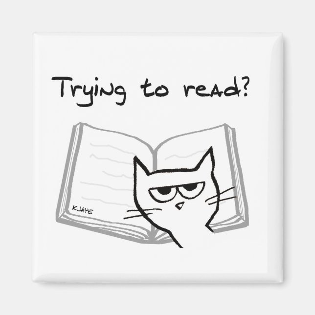 Aimant The Cat Makes it Impossible Read (Devant)