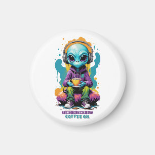 Aimant Thé dans Zoned out Café On Belle Art Alien