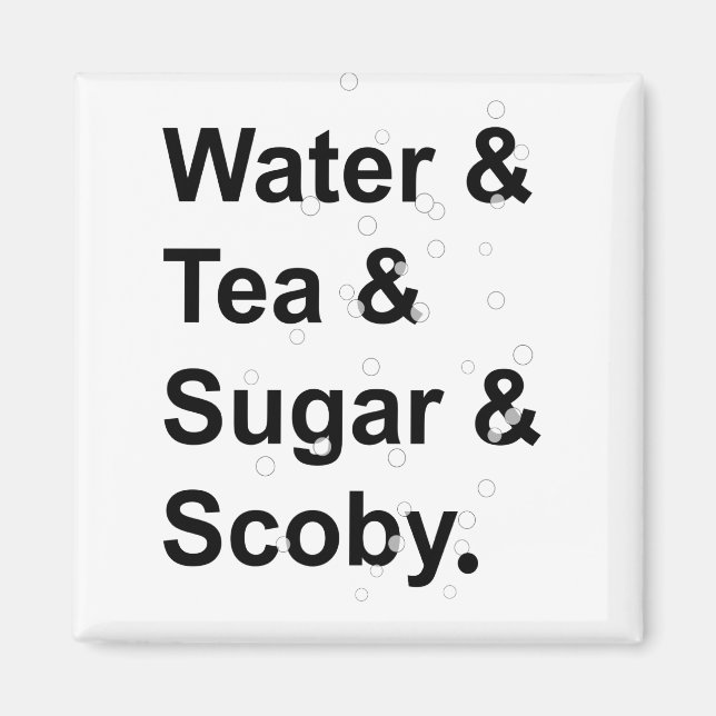 Aimant Thé d'eau Scoby (Devant)