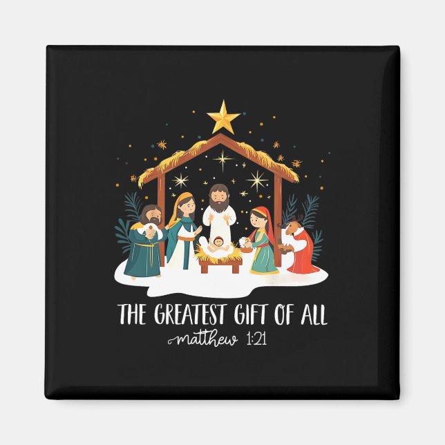 Aimant The Greatest For All Christmas Nativity Jesus Chri (Devant)