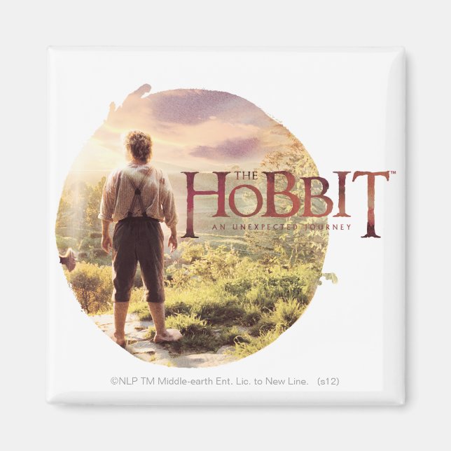 Aimant The Hobbit Logo with BILBO BAGGINS™ Back (Devant)