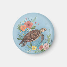 The illustration of a sea turtle