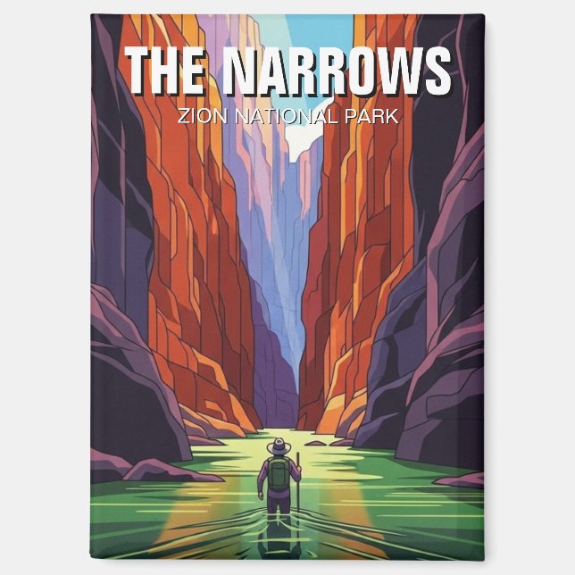 Aimant The Narrows in Zion National Park Utah (Recto)