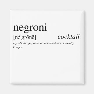 Aimant The Negroni - Le cocktail préféré d'Italy