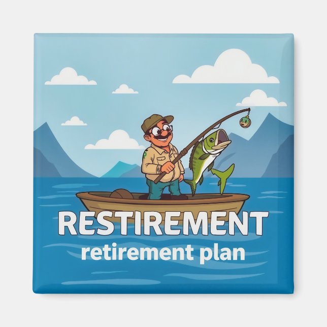 Aimant  The Perfect Retirement Plan (Devant)