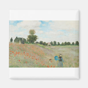 Aimant The Poppy Field near Argenteuil by Claude Monet