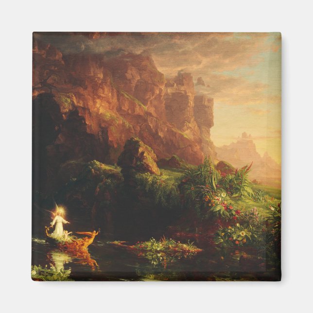 Aimant The Voyage of Life Childhood by Thomas Cole (Devant)