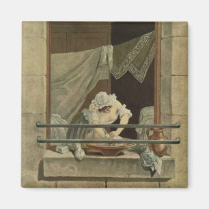 Aimant The Washerwoman, gravée par J. Laurent Julien (c1