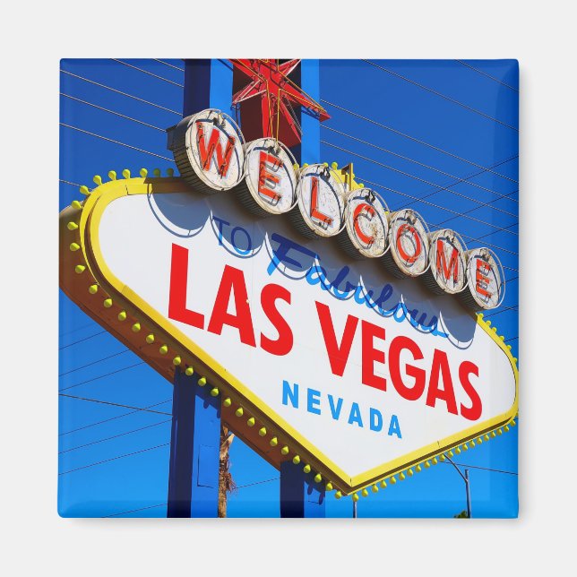 Aimant The Welcome to Fabulous Las Vegas sign (Devant)