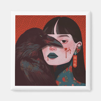 Aimant The woman and the crow