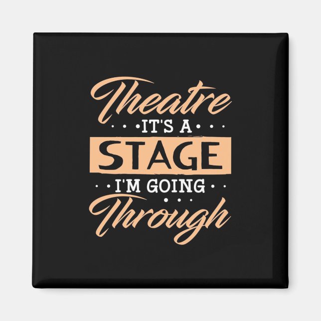 Aimant Théâtre C'Est Un Acteur De Scène Sont En Train De  (Devant)