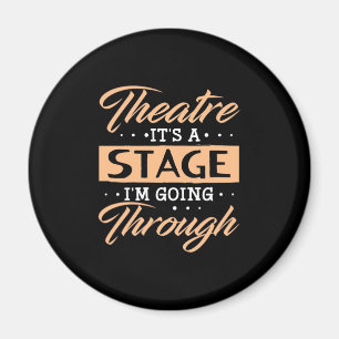Aimant Théâtre C'est Une Scène Que Les Acteurs Traversent
