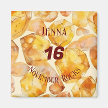 Thème Citrine Novembre Anniversaire