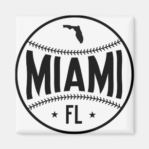 Aimant Thème du baseball de Miami
