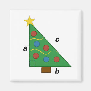 Aimant Théorème de Pythagore Noël Geom-e-tree