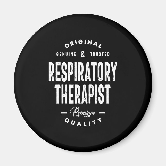 Aimant Thérapeute respiratoire Titre du poste Cadeau (Devant)