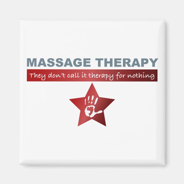 Aimant Thérapie de massage en rouge rubis (Devant)