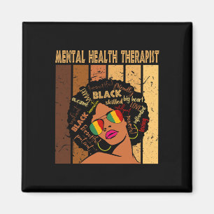 Aimant Thérapiste en santé Afro Femmes Noir Histoire Mois