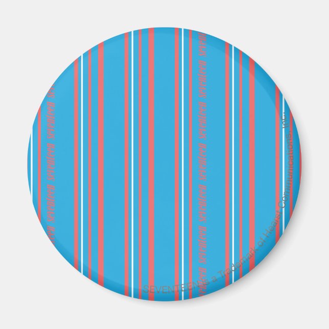 Aimant Thin Stripes Aqua (Devant)
