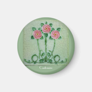 Aimant Three Pink Roses Thunder_cove
