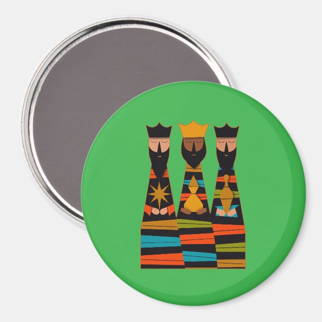Aimant Three Wise Men Modern Mid-Century (Recto/Verso)