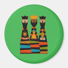 Aimant Three Wise Men Modern Mid-Century