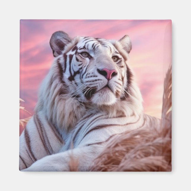 Aimant Tiger Animal Nature sauvage majestueuse (Devant)