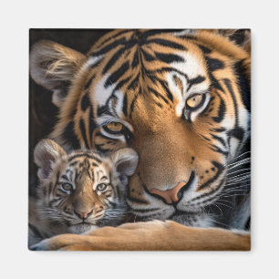 Aimant Tiger Animal Wild Beauté Liberté Wilderness Amour
