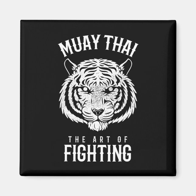 Aimant Tiger Muay Thai et kickboxing  (Devant)