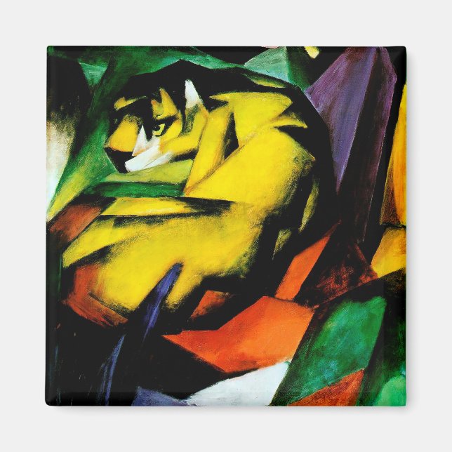 Aimant Tiger par Franz Marc (Devant)