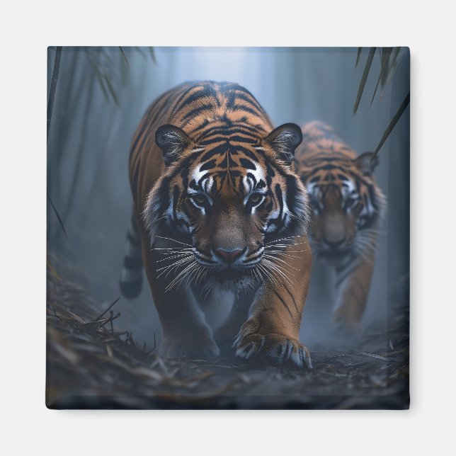 Aimant Tiges majestueux dans une jungle de Foggy (Devant)