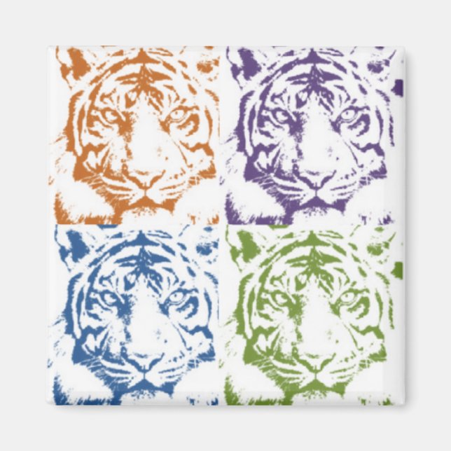 Aimant tigre sauvez les tigres (Devant)