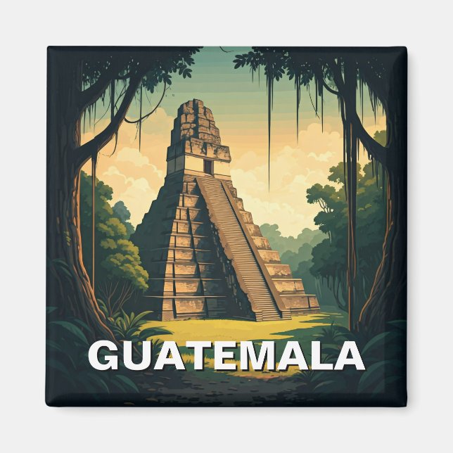 Aimant Tikal Guatemala Travel (Devant)