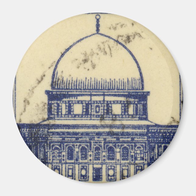 Aimant timbre antique palestinien 1920_ folklor palestine (Devant)