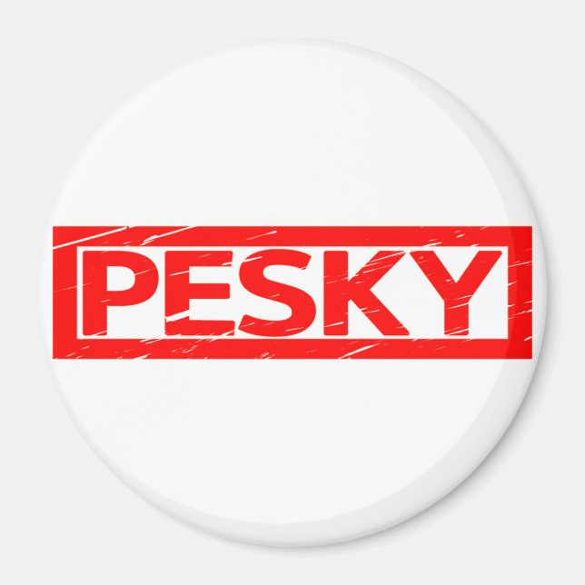Aimant Timbre de Pesky (Devant)