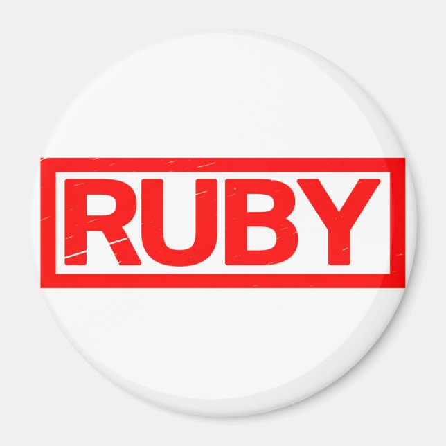 Aimant Timbre Ruby (Devant)