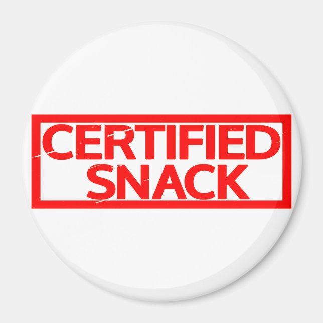 Aimant Timbre Snack Certifié (Devant)