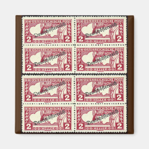 Aimant Timbres annulés autrichiens