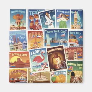 Aimant Timbres-poste des Etats-Unis