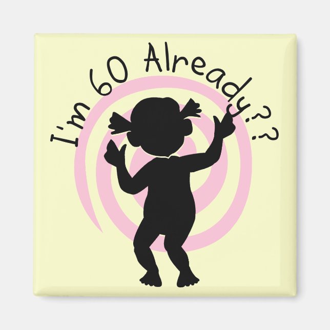 Aimant Time Warp 60 T-shirts et cadeaux (Devant)