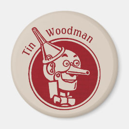 Aimant Tin Woodman (Tin Man) Face CC0902 Magnifique Assis