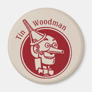 Aimant Tin Woodman (Tin Man) Face CC0902 Magnifique Assis