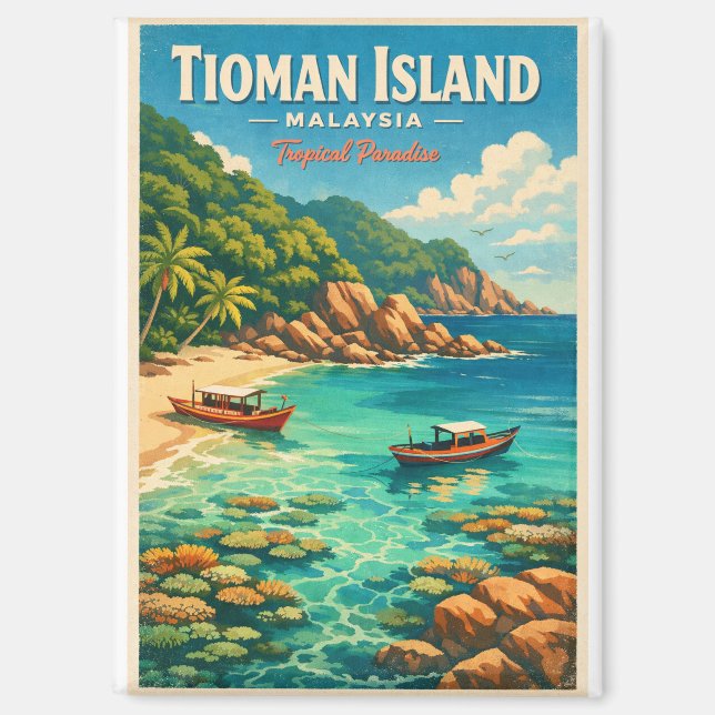 Aimant Tioman Island, Malaysia, in a vibrant tropical (Recto)